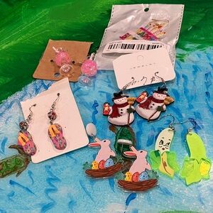 Colorful Kids Earrings Set